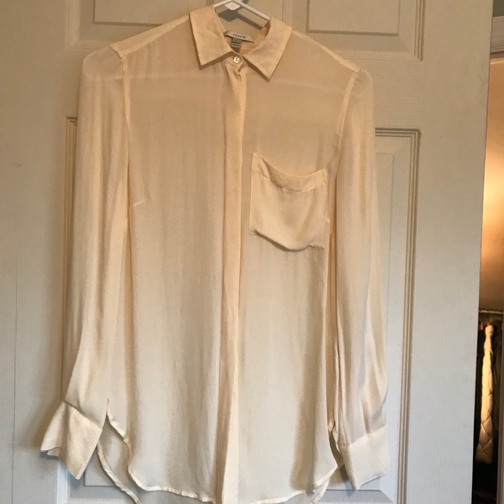 Jcrew 100% silk shirt